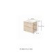 Waschtisch-Set >Livorno< in wotaneiche - 60x180x48cm (BxHxT)
