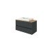 Waschtisch-Set >Pienza< in grau-matt - 100x54x48cm (BxHxT)