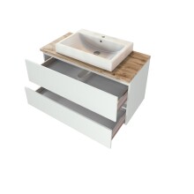 Waschtisch-Set >Pienza< in weiß - 100x54x48cm (BxHxT)