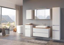 Waschtisch-Set >Pienza< in weiß - 100x54x48cm (BxHxT)