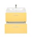 Waschtisch-Set >Riga< in matt gelb - 60x54x48cm (BxHxT)