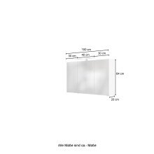 Badezimmer-Set >Arezzo< in Eiche Rauchsilber Nachbildung, Graphit