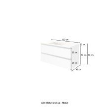 Badezimmer-Set >Arezzo< in Eiche Rauchsilber Nachbildung, Graphit