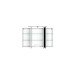 Badezimmer-Set >Garda< in weiß-matt Weiß - 100x180x47cm (BxHxT)