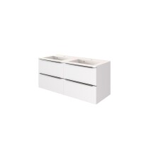 Badezimmer-Set >Garda< in weiß-matt Weiß - 120x180x47cm (BxHxT)