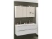 Badezimmer-Set >Garda< in weiß-matt Weiß - 120x180x47cm (BxHxT)