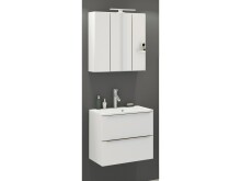 Badezimmer-Set >Garda< in weiß-matt...