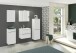 Badezimmer-Set >Garda< in weiß-matt Weiß - 60x180x47cm (BxHxT)