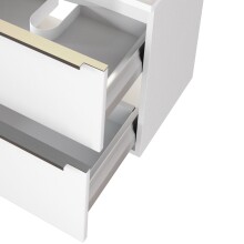 Badezimmer-Set >Garda< in weiß-matt Weiß - 60x180x47cm (BxHxT)