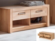 Sitzbank >Leduc< aus Massivholz - 100x43x40cm (BxHxT)