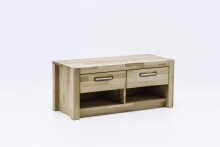 Sitzbank >Leduc< aus Massivholz - 100x43x40cm (BxHxT)