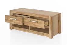 Sitzbank >Leduc< aus Massivholz - 100x43x40cm (BxHxT)