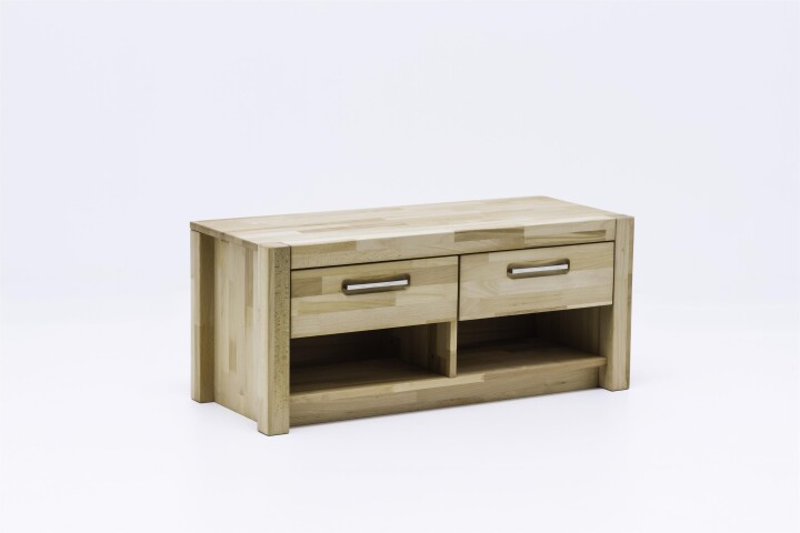 Sitzbank >Leduc< in Kernbuche aus Massivholz - 100x43x40cm (BxHxT)