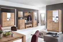 Sitzbank >Leduc< in Kernbuche aus Massivholz - 100x43x40cm (BxHxT)