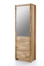 Garderobenschrank >Leduc< aus Massivholz - 66x203x40cm (BxHxT)