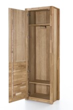 Garderobenschrank >Leduc< aus Massivholz - 66x203x40cm (BxHxT)