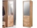 Garderobenschrank >Leduc< aus Massivholz - 66x203x40cm (BxHxT)