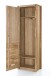 Garderobenschrank >Leduc< aus Massivholz - 66x203x40cm (BxHxT)
