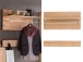 Garderobenpaneel >Leduc< aus Massivholz - 100x105x30cm (BxHxT)