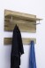 Garderobenpaneel >Leduc< in Kernbuche aus Massivholz - 100x105x30cm (BxHxT)