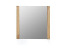 Wandspiegel >Leduc< aus Massivholz, Spiegelglas - 66x65x4cm (BxHxT)
