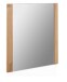 Wandspiegel >Leduc< aus Massivholz, Spiegelglas - 66x65x4cm (BxHxT)