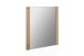 Wandspiegel >Leduc< aus Massivholz, Spiegelglas - 66x65x4cm (BxHxT)
