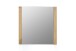 Wandspiegel >Leduc< aus Massivholz, Spiegelglas - 66x65x4cm (BxHxT)