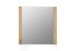 Wandspiegel >Leduc I< in Wildeiche aus Massivholz, Spiegelglas - 66x65x4 (BxHxT)