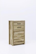 Schuhschrank >Leduc< in Kernbuche aus Massivholz -...