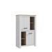 Highboard >Chelles< in Weiß matt - 86,7x143,7x42,2cm (BxHxT)