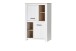 Highboard >Chelles< in Weiß matt - 86,7x143,7x42,2cm (BxHxT)