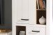 Highboard >Chelles< in Weiß matt - 86,7x143,7x42,2cm (BxHxT)