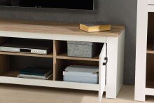 TV-Board >Chelles< in Weiß matt - 161,4x54,1x42,2cm (BxHxT)