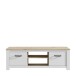 TV-Board >Chelles< in Weiß matt - 161,4x54,1x42,2cm (BxHxT)