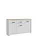 Sideboard >Chelles< in Weiß matt - 161,4x95,7x42,2cm (BxHxT)
