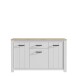 Sideboard >Chelles< in Weiß matt - 161,4x95,7x42,2cm (BxHxT)