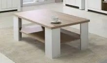 Couchtisch >Chelles< in Weiß matt -...