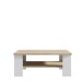 Couchtisch >Chelles< in Weiß matt - 107x42,8x67cm (BxHxT)