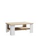 Couchtisch >Chelles< in Weiß matt - 107x42,8x67cm (BxHxT)
