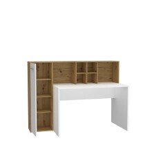 Schreibtisch >Eilat< in Artisan Eiche - 158x116x60cm (BxHxT)