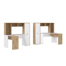 Schreibtisch >Eilat< in Artisan Eiche - 173x152x116cm (BxHxT)