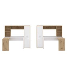 Schreibtisch >Eilat< in Artisan Eiche - 173x152x116cm (BxHxT)