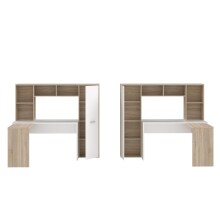 Schreibtisch >Eilat< in Sonoma Eiche - 173x152x116cm (BxHxT)