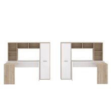 Schreibtisch >Eilat< in Sonoma Eiche - 173x152x116cm (BxHxT)