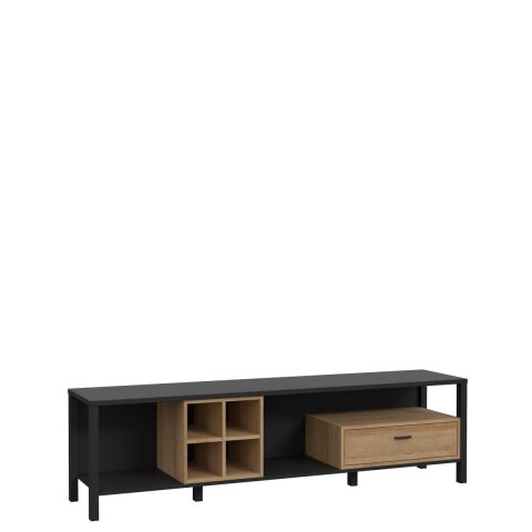 TV-Board >Hialeah< in Riviera Eiche - 181,3x49,9x40,2cm (BxHxT)