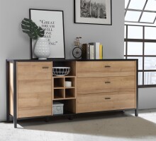 Sideboard >Hialeah< in Riviera Eiche -...