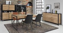 Aktenschrank >Hialeah< in Riviera Eiche - 121,3x152,3x40,2cm (BxHxT)
