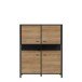 Aktenschrank >Hialeah< in Riviera Eiche - 121,3x152,3x40,2cm (BxHxT)