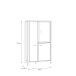 Vitrine >Hialeah< in Riviera Eiche - 86,3x152,3x40,2cm (BxHxT)